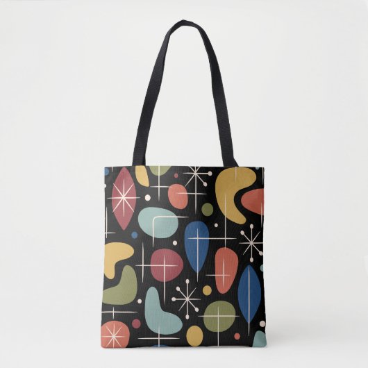 Mid Century Modern Starburst Pattern トートバッグ (正面)
