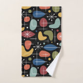 Mid Century Modern Starburst Pattern バスタオルセット (ハンドタオル)