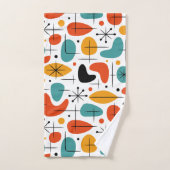 Mid Century Modern Starburst Pattern バスタオルセット (ハンドタオル)