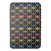 Mid Century Modern Starburst Pattern バスマット (正面縦)