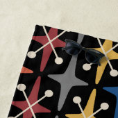 Mid Century Modern Starburst Pattern ビーチタオル (インサイチュ)