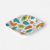 Mid Century Modern Starburst Pattern ペーパープレート (傾斜あり)