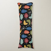 Mid Century Modern Starburst Pattern ボディピロー (正面縦)