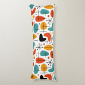Mid Century Modern Starburst Pattern ボディピロー (正面縦)