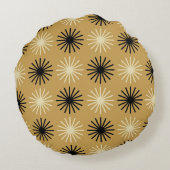 Mid Century Modern Starburst Pattern ラウンドクッション (裏面)