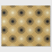 Mid Century Modern Starburst Pattern ラッピングペーパー (フラット)