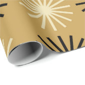 Mid Century Modern Starburst Pattern ラッピングペーパー (ロールコーナー)
