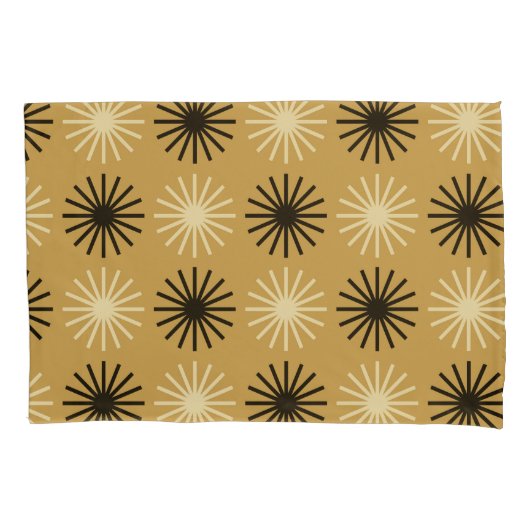 Mid Century Modern Starburst Pattern 枕カバー (正面左)