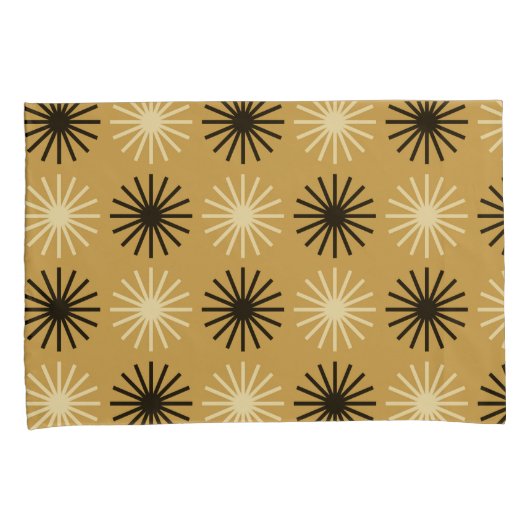 Mid Century Modern Starburst Pattern 枕カバー (正面右)