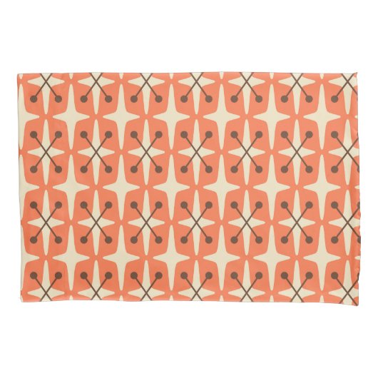 Mid Century Modern Starburst Pattern 枕カバー (正面左)