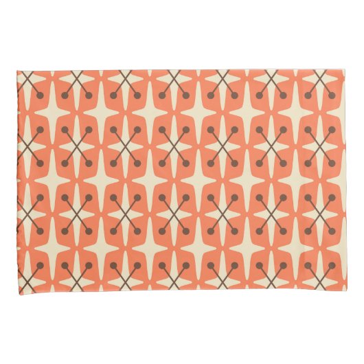 Mid Century Modern Starburst Pattern 枕カバー (正面右)