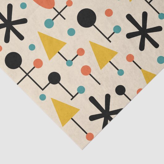 Mid Century Modern Starburst Pattern 薄葉紙 (詳細)