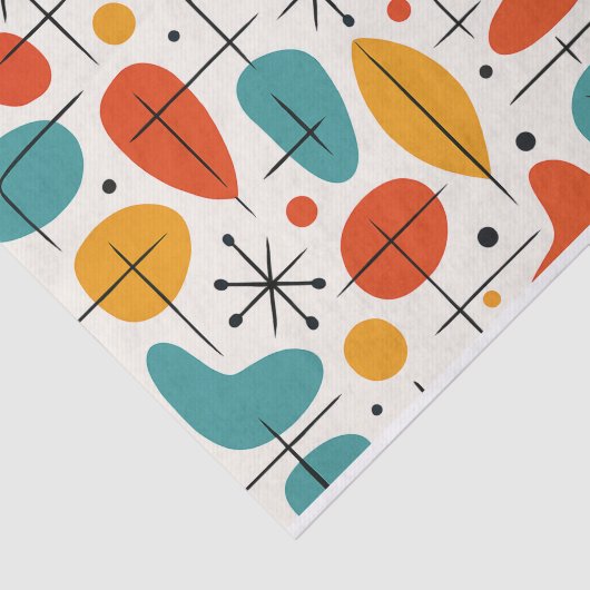 Mid Century Modern Starburst Pattern 薄葉紙 (詳細)