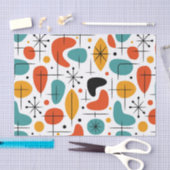 Mid Century Modern Starburst Pattern 薄葉紙 (クラフト)