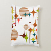 Mid Century Modern Starbursts and Globes アクセントクッション (裏面(縦))