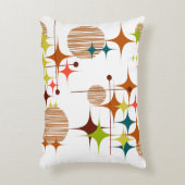 Mid Century Modern Starbursts and Globes アクセントクッション (正面(垂直))