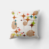 Mid Century Modern Starbursts and Globes クッション (裏面)