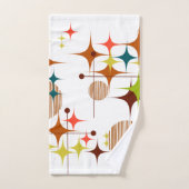 Mid Century Modern Starbursts and Globes バスタオルセット (ハンドタオル)