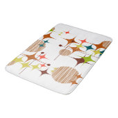 Mid Century Modern Starbursts and Globes バスマット (アングル)