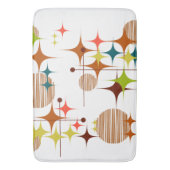 Mid Century Modern Starbursts and Globes バスマット (正面縦)