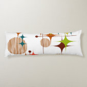 Mid Century Modern Starbursts and Globes ボディピロー (裏面)