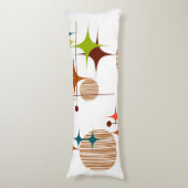 Mid Century Modern Starbursts and Globes ボディピロー (正面縦)