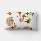Mid Century Modern Starbursts and Globes ランバークッション (裏面)