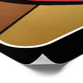 'Mid Century Modern Still Life Yellow' on a ポスター (角)