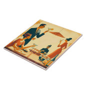 Mid Century Modern The Martini Cocktail Critics タイル (側面)