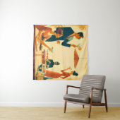 Mid Century Modern The Martini Cocktail Critics タペストリー (インサイチュ(横))