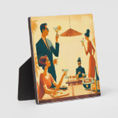 Mid Century Modern The Martini Cocktail Critics フォトプラーク (正面)