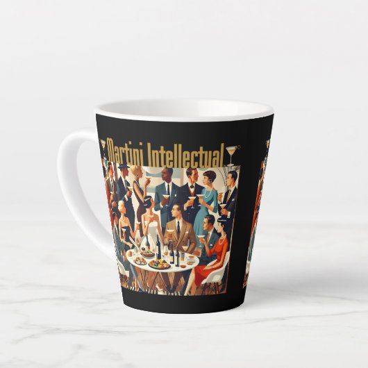 Mid Century Modern The Martini Intellectuals  カフェラテマグ (左アングル)