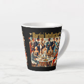 Mid Century Modern The Martini Intellectuals カフェラテマグ (右アングル)