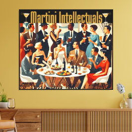 Mid Century Modern The Martini Intellectuals  キャンバスプリント