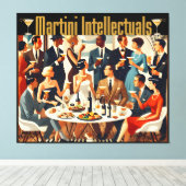 Mid Century Modern The Martini Intellectuals  キャンバスプリント (インサイチュ (ウッドフロア))