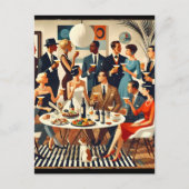 Mid Century Modern The Martini Intellectuals  ポストカード (正面)