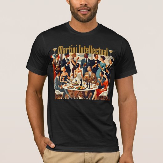Mid Century Modern The Martini Intellectuals  Tシャツ (正面)