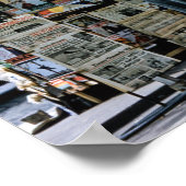 Mid Century Modern Three Women Paris Street Fashio ポスター (角)