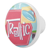 Mid Century Modern Traffic Retro Ceramic Knob セラミックノブ (右)