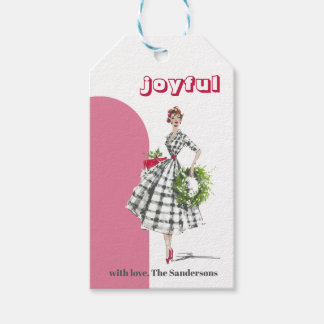 Mid Century Modern Vintage Lady Gift Tag ギフトタグ