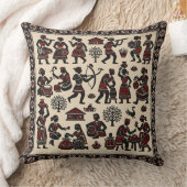 Mid century modern vintage retro pattern atomic クッション (ブランケット)