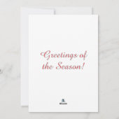 Mid-Century Modern Watercolor Holiday Card シーズンカード (裏面)