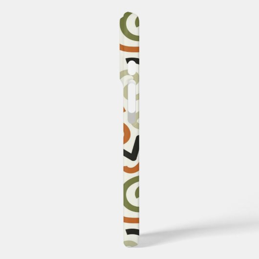 Mid-Century Modern Wavy Abstract Phone Case Case-Mate iPhoneケース (裏面 / 左)
