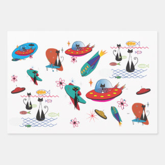 Mid Century Modern Wrapping Paper ラッピングペーパーシート