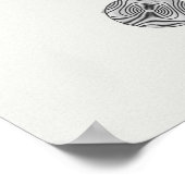 Mid-Century Moon Phases Totem Poster | Bauhaus Geo ポスター (角)