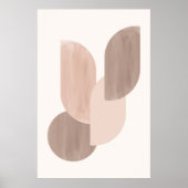 Mid-century neutral geometric ポスター (正面)
