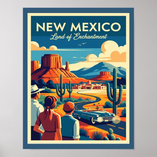 Mid-Century New Mexico ポスター (正面)