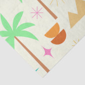 Mid Century Palm Springs Flamingo with Trees  薄葉紙 (詳細)