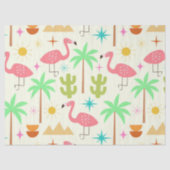 Mid Century Palm Springs Flamingo with Trees  薄葉紙 (正面)
