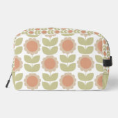 Mid-Century Pastel Pink Retro Floral Pattern ドップキット (裏面)